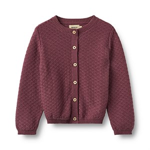 Wheat - Knit Cardigan Magnella, Eggplant